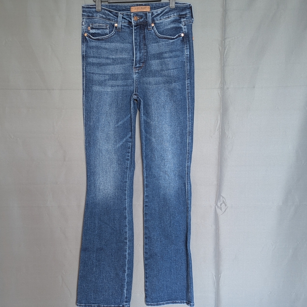 Judy Blue Classic Mid-Blue Flare Jeans